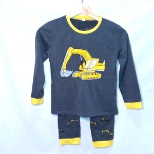 Kids Construction Print Pajama Outfit